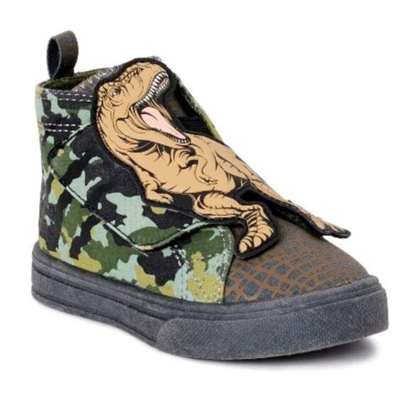 wonder nation Other - WONDER NATION KIDS CAMO DINOSAUR HIGH-TOP SNEAKERS SHOES SIZE 12